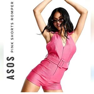 ASOS Pink Shorts Romper